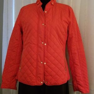 NY and Co orange quilted jacket